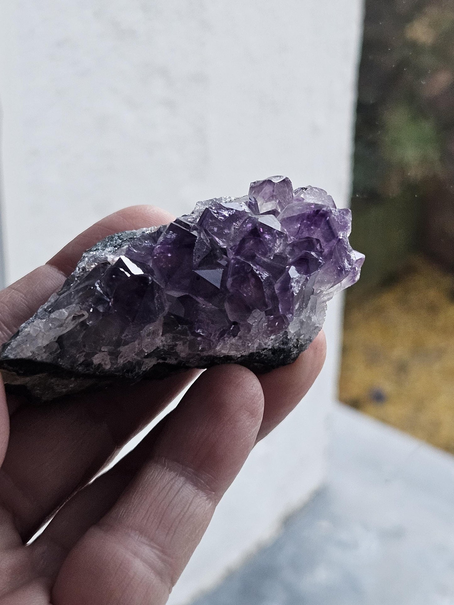 Wunderschöne kleine Amethyst Kristall Stufe aus Uruguay, Heilkristall Heilstein Energiestein