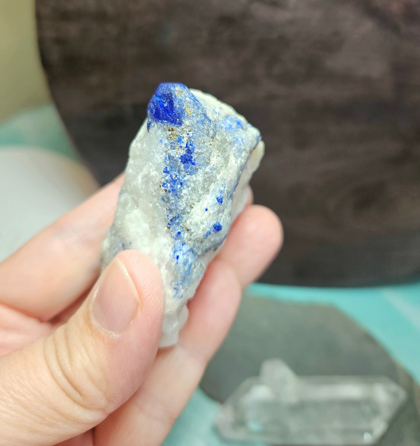 Lasurit Stufe, Lapislazuli Stufe, 55 x 45 x 25 mm, 83 Gramm