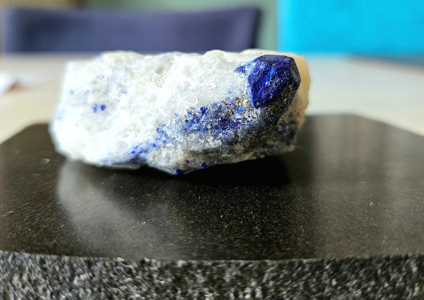Lasurit Stufe, Lapislazuli Stufe, 55 x 45 x 25 mm, 83 Gramm
