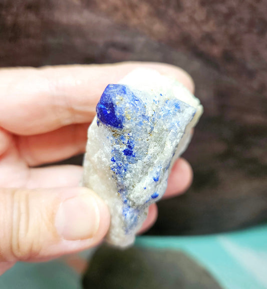 Lasurit Stufe, Lapislazuli Stufe, 55 x 45 x 25 mm, 83 Gramm