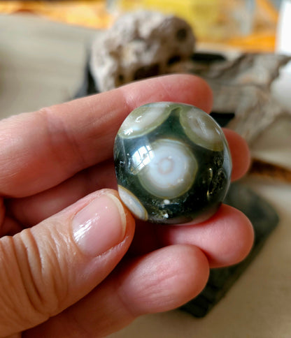Wunderschöner Ozeanjaspis Ozean Jaspis ocean jasper Sammlerstein Heilstein , 33 x 17 x 24 mm