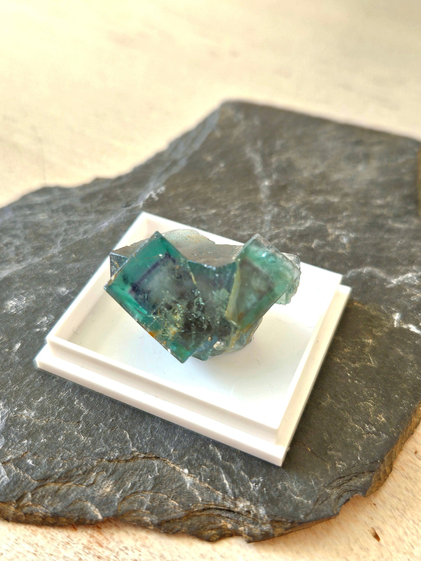 Traumhafter Smaragd Fluorit, Fluorit Stufe Emerald Fluorite Eastgate Weredale Durham England