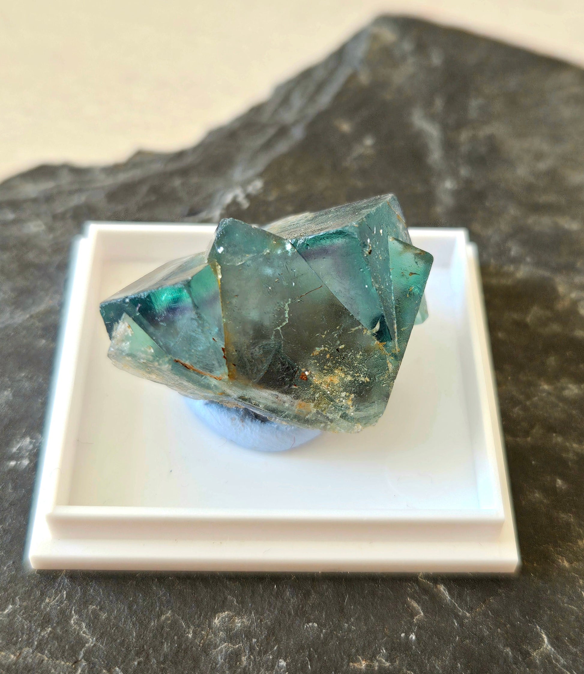 Traumhafter Smaragd Fluorit, Fluorit Stufe Emerald Fluorite Eastgate Weredale Durham England