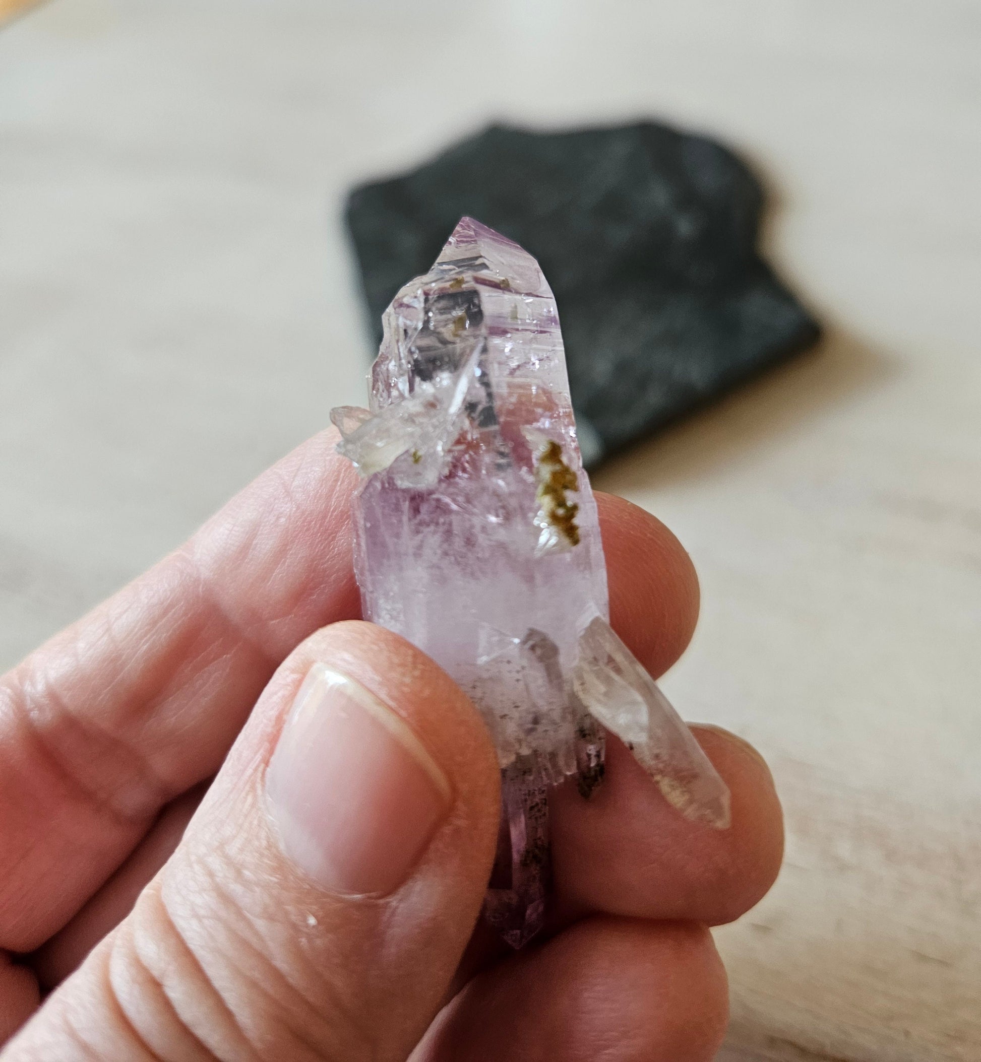 Amethyst Zepter Amethyst Guerrero, Mexico Doppelender mit vielen kleinen Kristallen