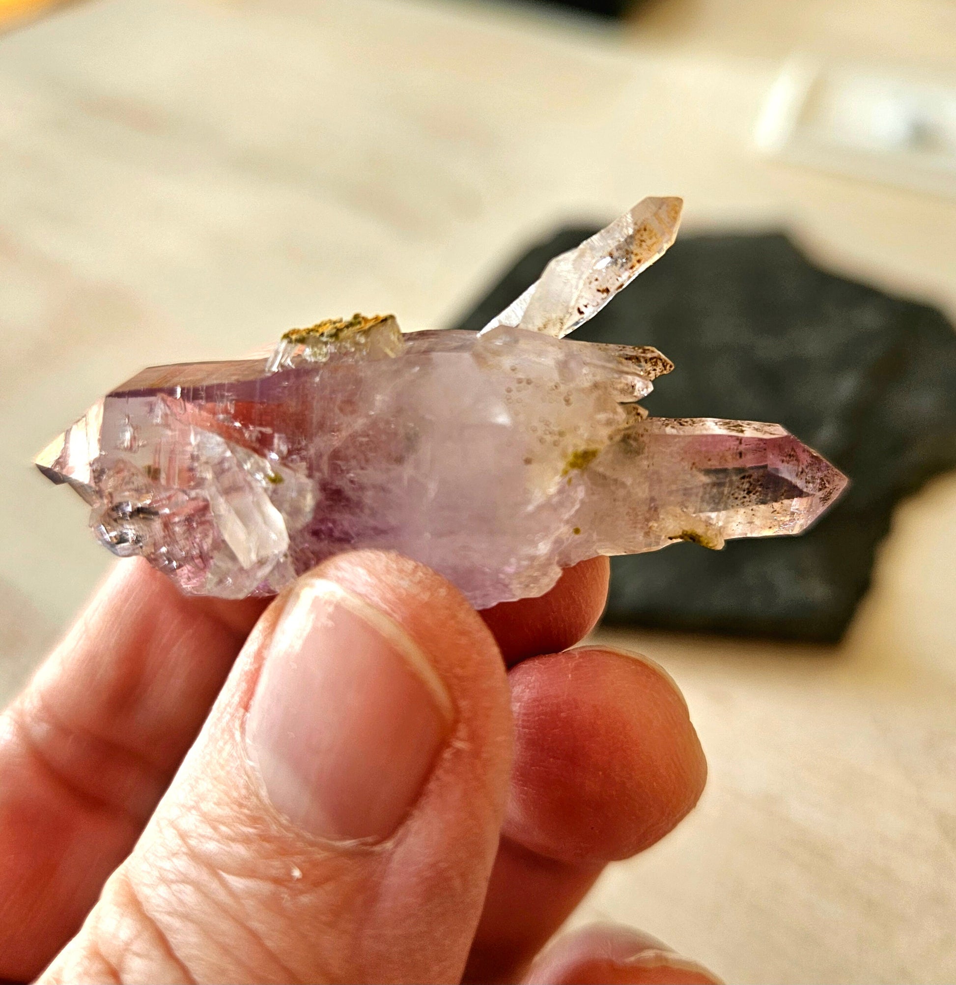 Amethyst Zepter Amethyst Guerrero, Mexico Doppelender mit vielen kleinen Kristallen