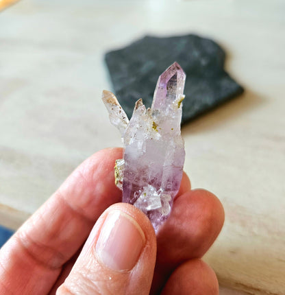 Amethyst Zepter Amethyst Guerrero, Mexico Doppelender mit vielen kleinen Kristallen