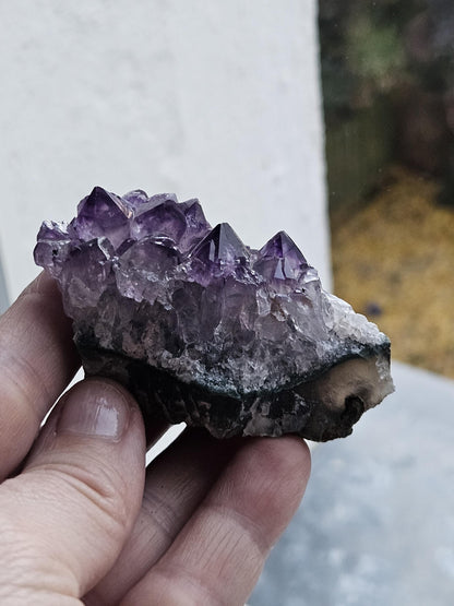 Wunderschöne kleine Amethyst Kristall Stufe aus Uruguay, Heilkristall Heilstein Energiestein