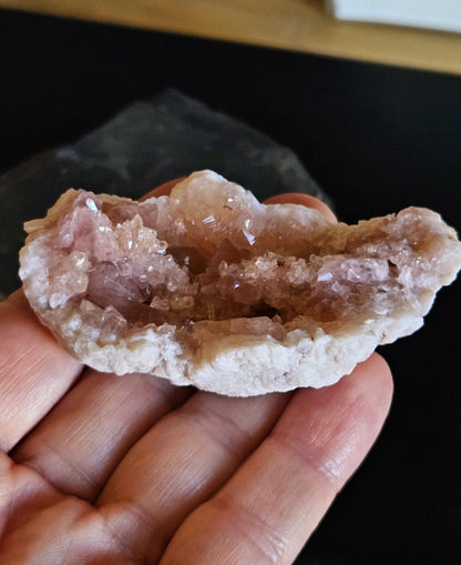 Pink Amethyst Druse Knolle Stufe selten! 70 x 39 x 35 mm