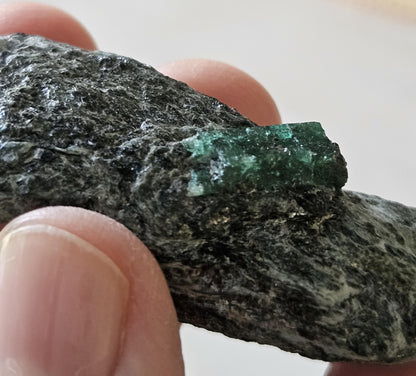 Smaragd Smaragde in Glimmer Aktinolithschiefer aus dem Habachtal Österreich