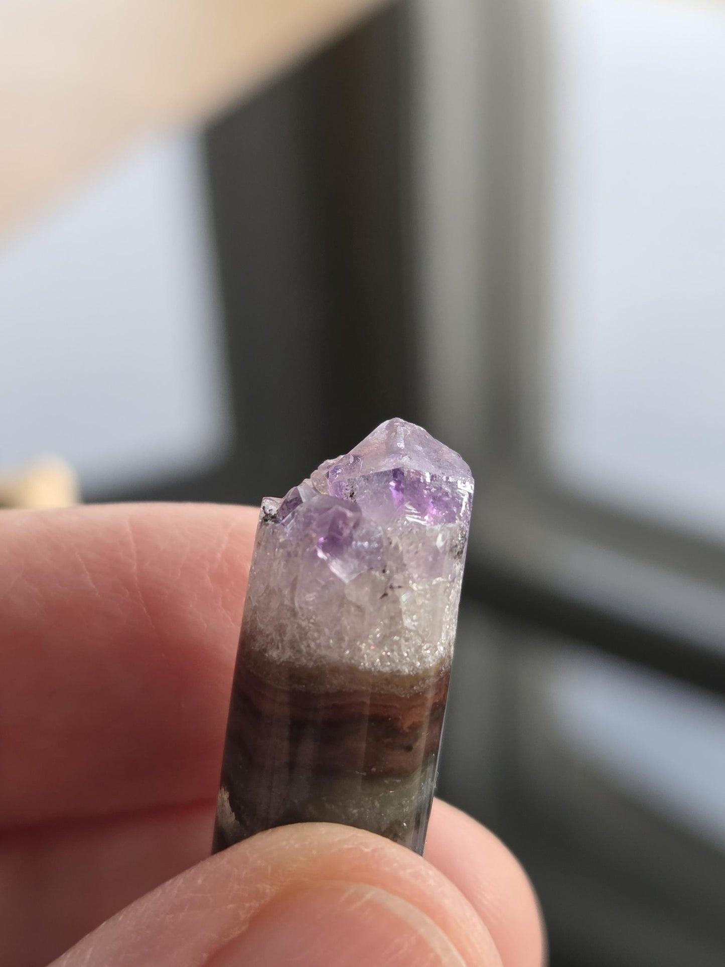 Auralit 23 Auralite 23, super seven, melody stone Cacoxenit Amethyst Anhänger, an 925er Silber Kappe und 925erSilberÖse