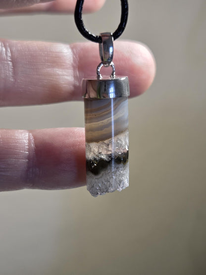 Auralit 23 Auralite 23, super seven, melody stone Cacoxenit Amethyst Anhänger, an 925er Silber Kappe und 925erSilberÖse