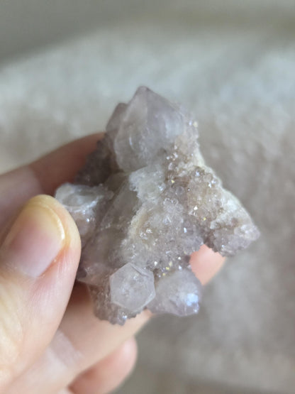 Spirit Quarz Kaktus Quarz Amethyst kleine Stufe Sammlerstein Kristall Spitze Rohstein