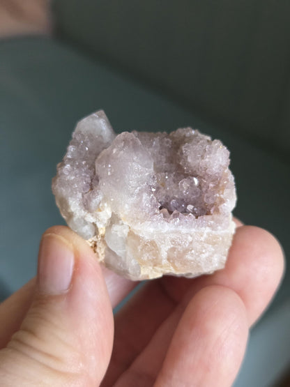 Spirit Quarz Kaktus Quarz Amethyst kleine Stufe Sammlerstein Kristall Spitze Rohstein