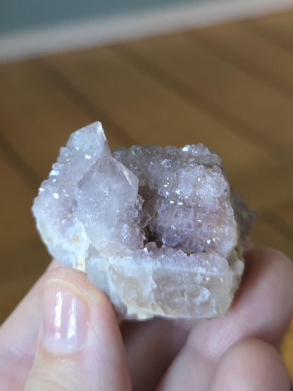 Spirit Quarz Kaktus Quarz Amethyst kleine Stufe Sammlerstein Kristall Spitze Rohstein