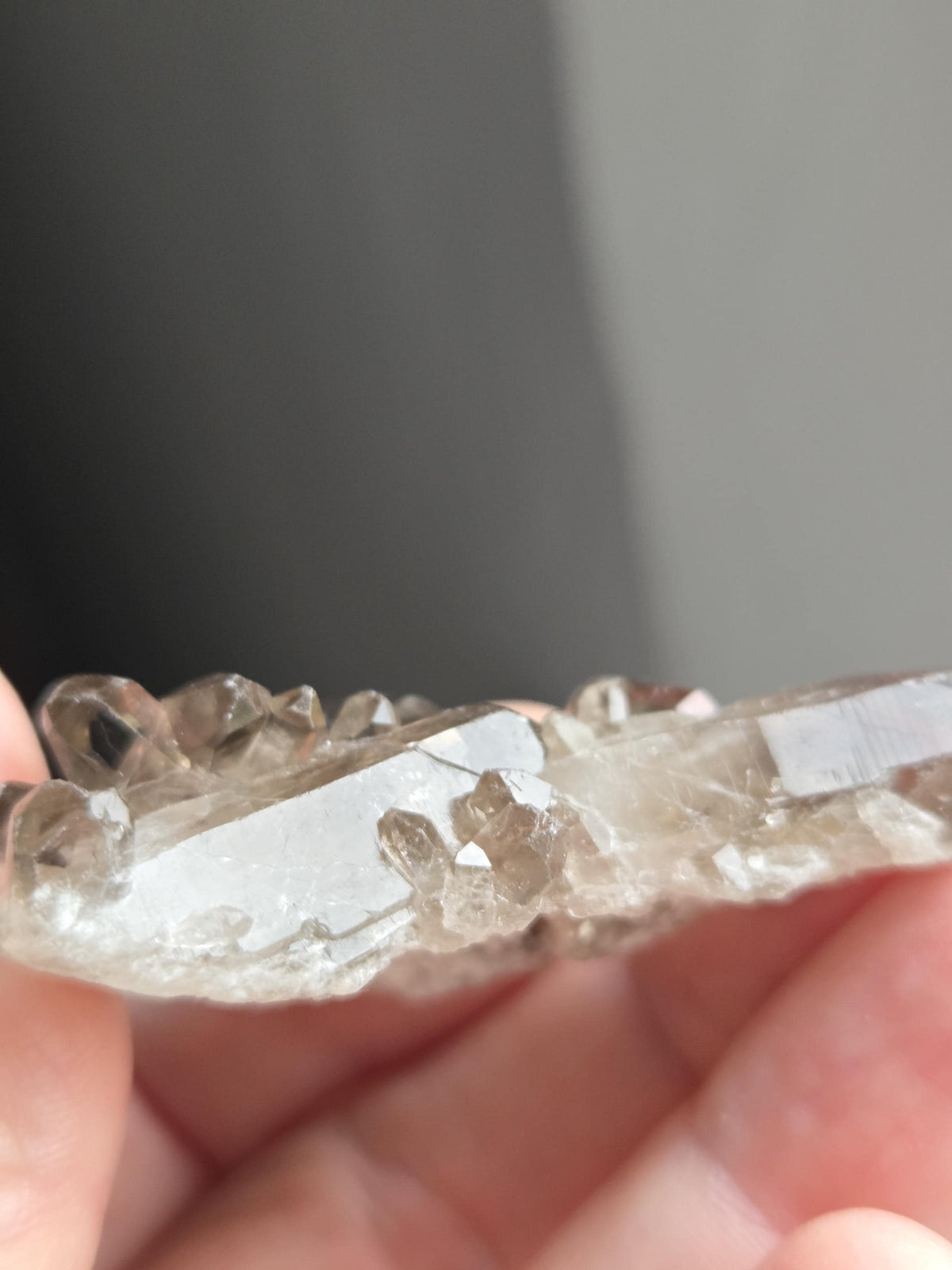 Traumhafte kleine Rauchquarz Stufe 20 x 55 x 18 mm , aus dem Fichtelgebirge