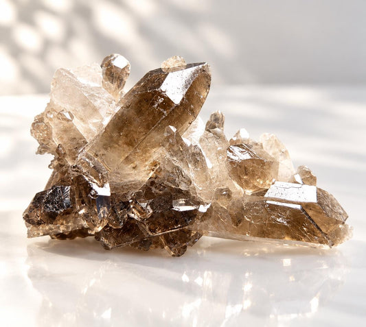 Traumhafte kleine Rauchquarz Stufe 20 x 55 x 18 mm , aus dem Fichtelgebirge
