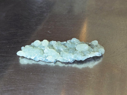 Phrenit Phrenite Kap-Smaragd kleine botryoidale Stufe Sammlerstein Marokko, 91 x 34 x 15 mm, 33,35 g. 166,75 ct., Herzchakra Herzöffner